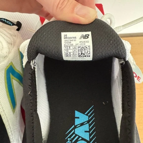 New Balance Black and White Sneakers - Picture 5 of 7